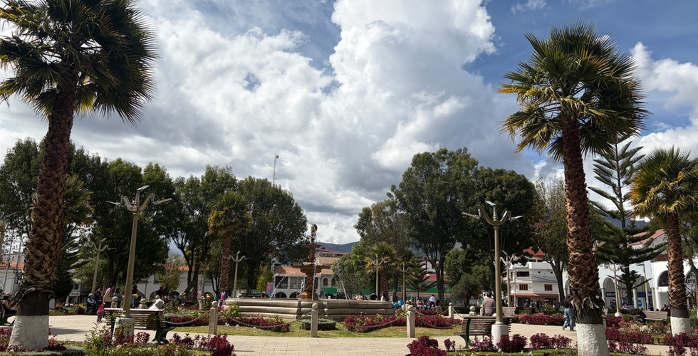 The main square of Huaraz.