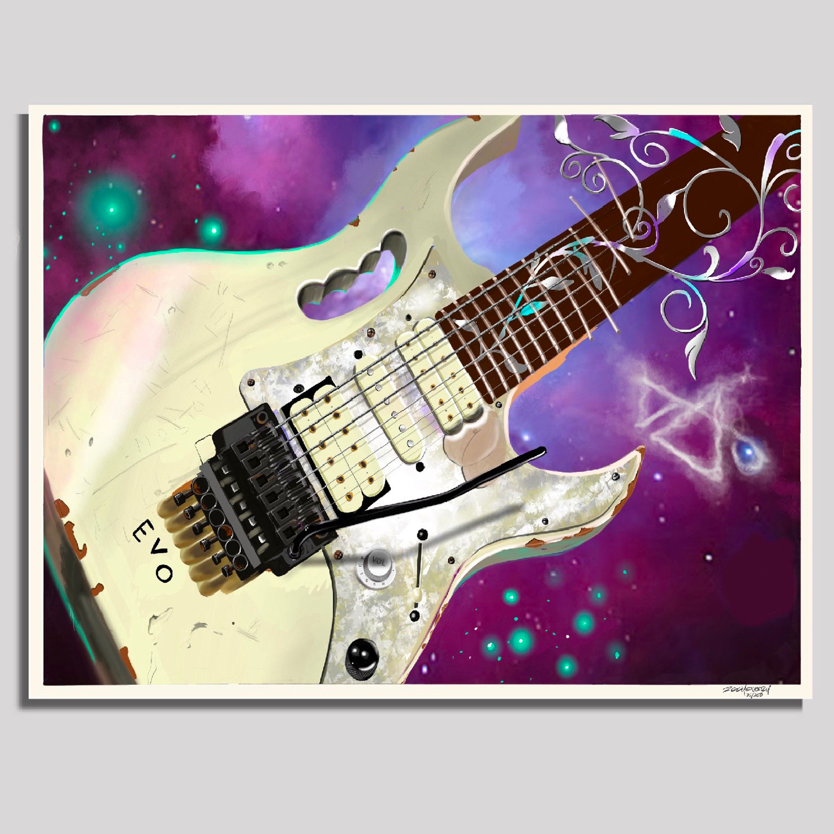 "Steve Vai" Large unframed print