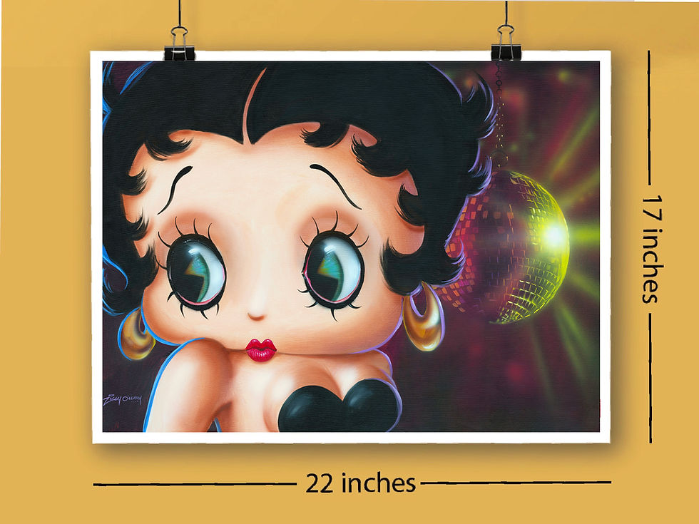 Thumbnail: "Disco Betty" Large unframed print