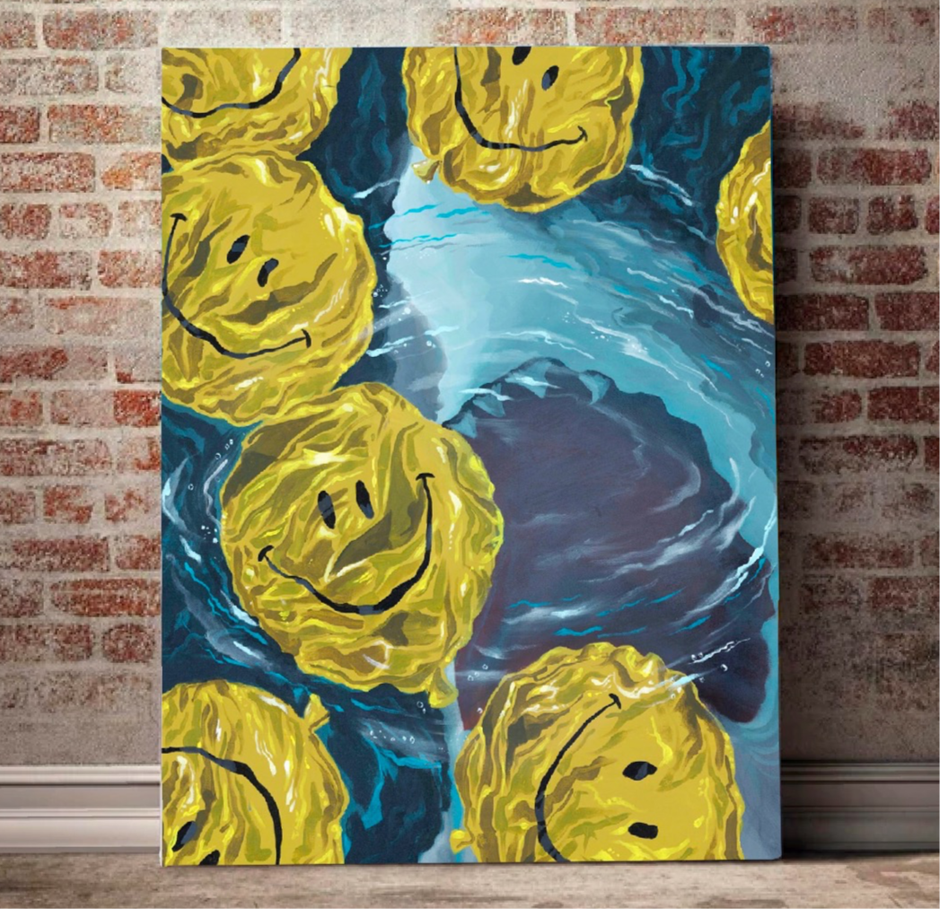 "Smile, You Son Of A Bitch" Canvas 32 x 24