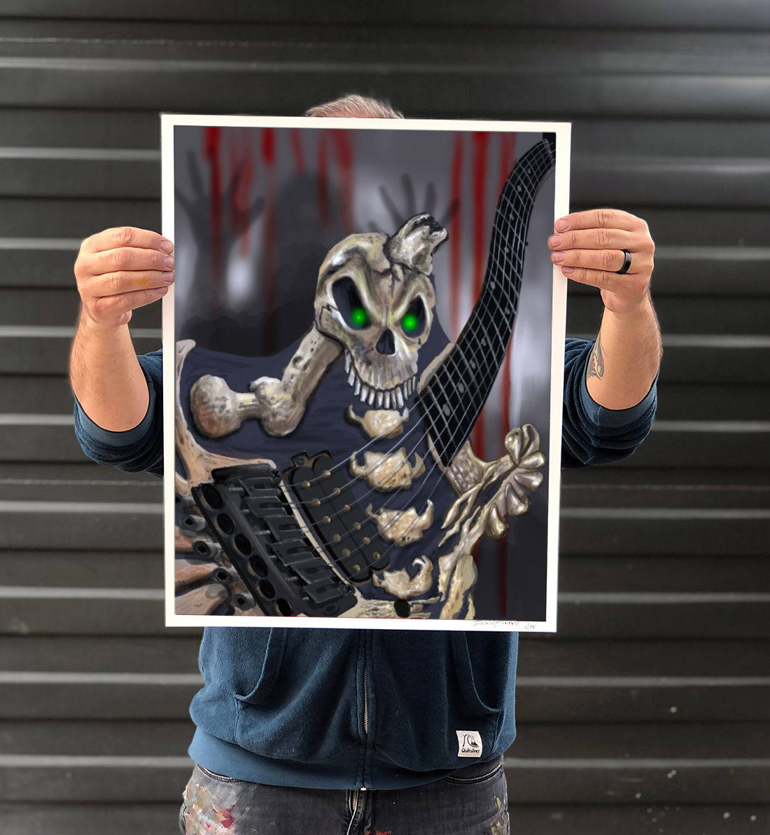 George Lynch "Signed" guitar print