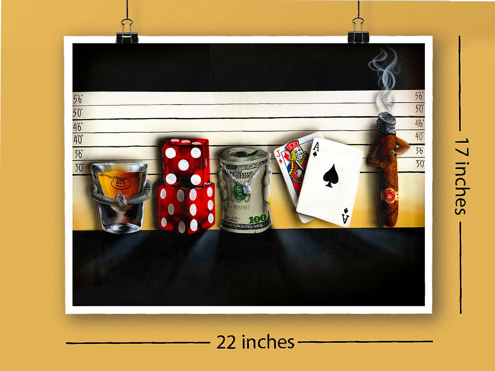 Thumbnail: "The Line Up" Large unframed print