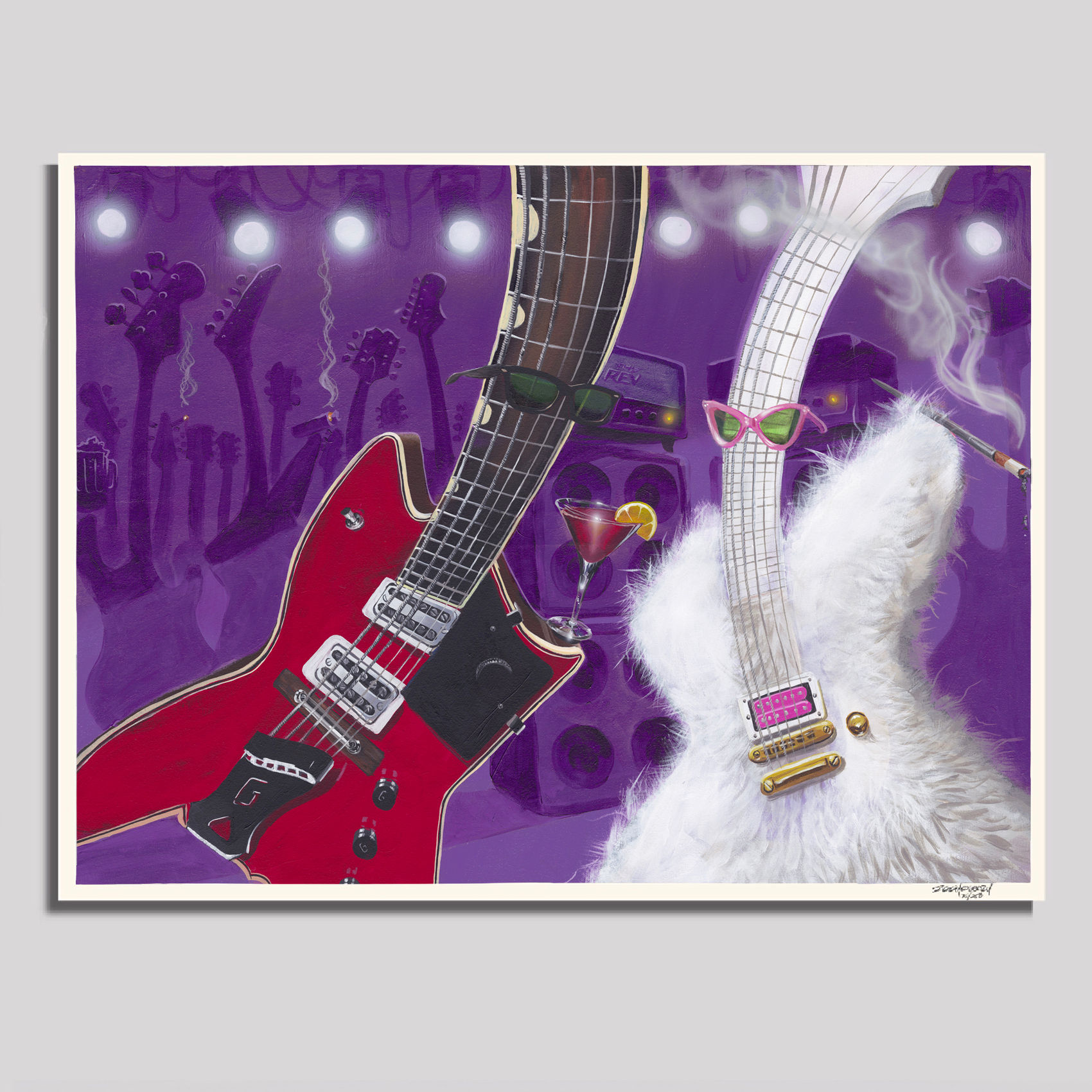 ""Billy Gibbons" Large unframed print