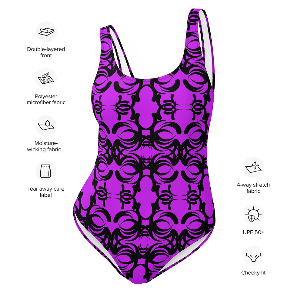 Thumbnail: "Violet Lace" One-Piece Swimsuit