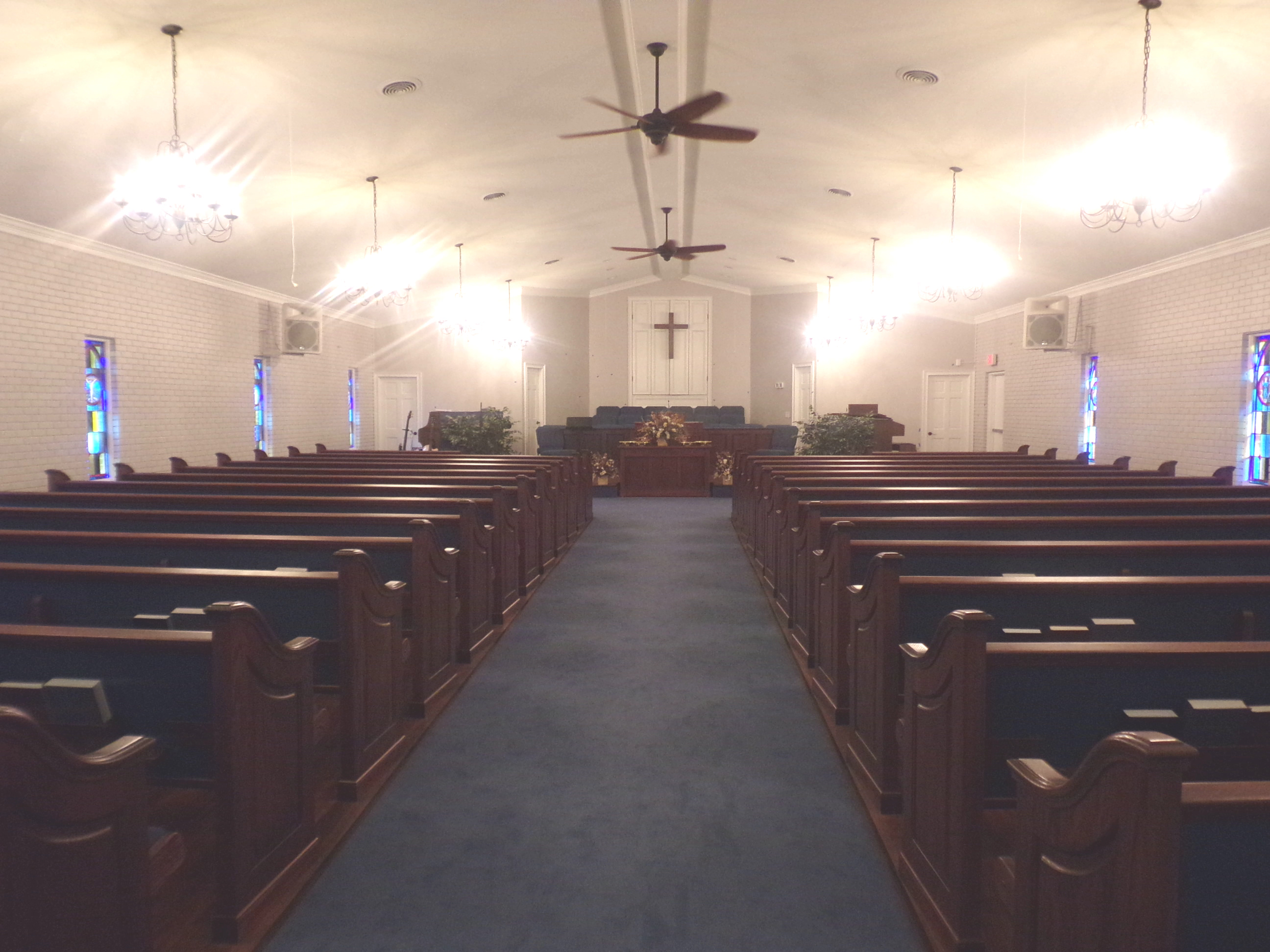 Sanctuary at Victory Baptist Church in Mount Airy, North Carolina