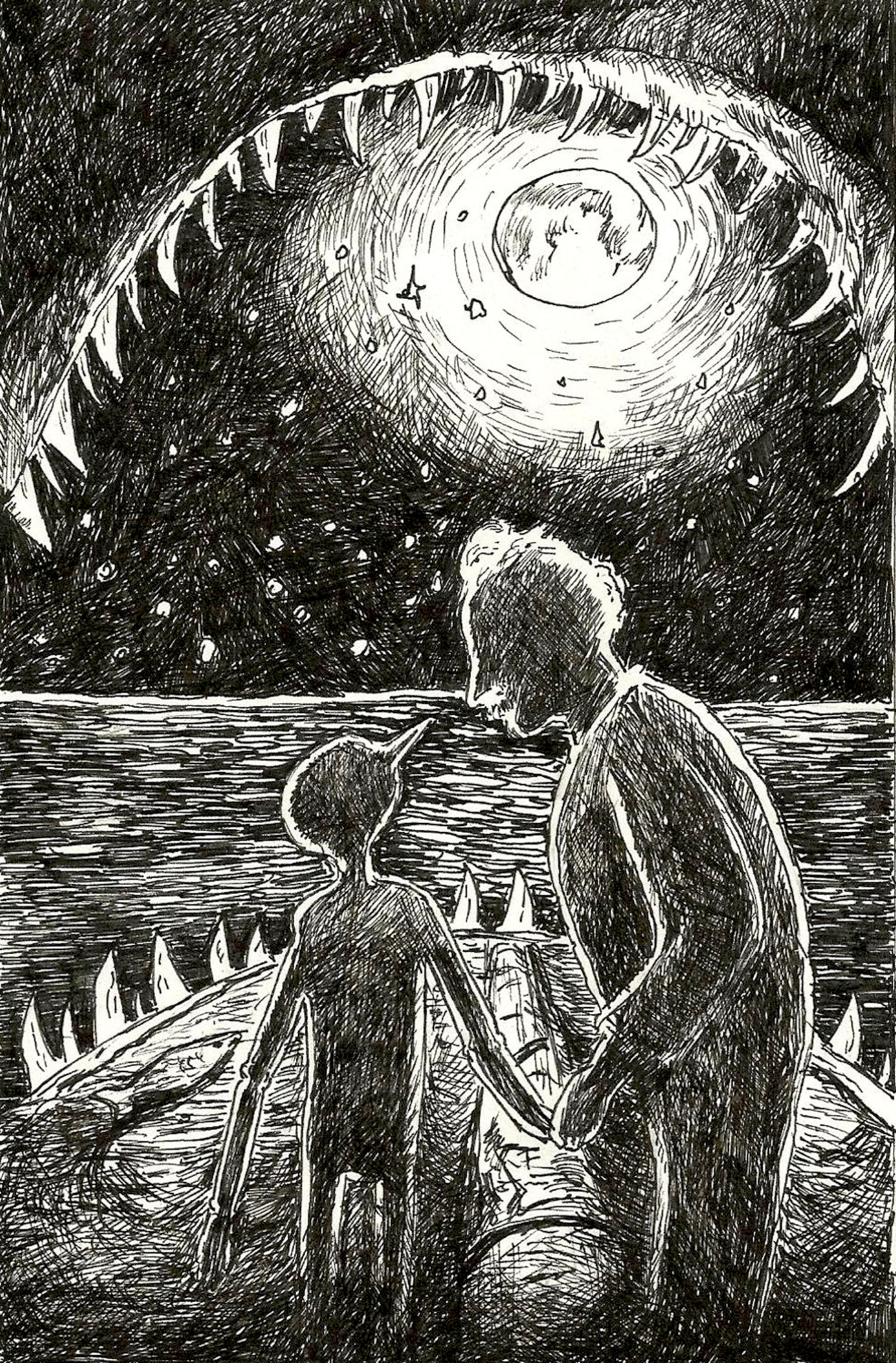 Nel ventre del Pesce cane