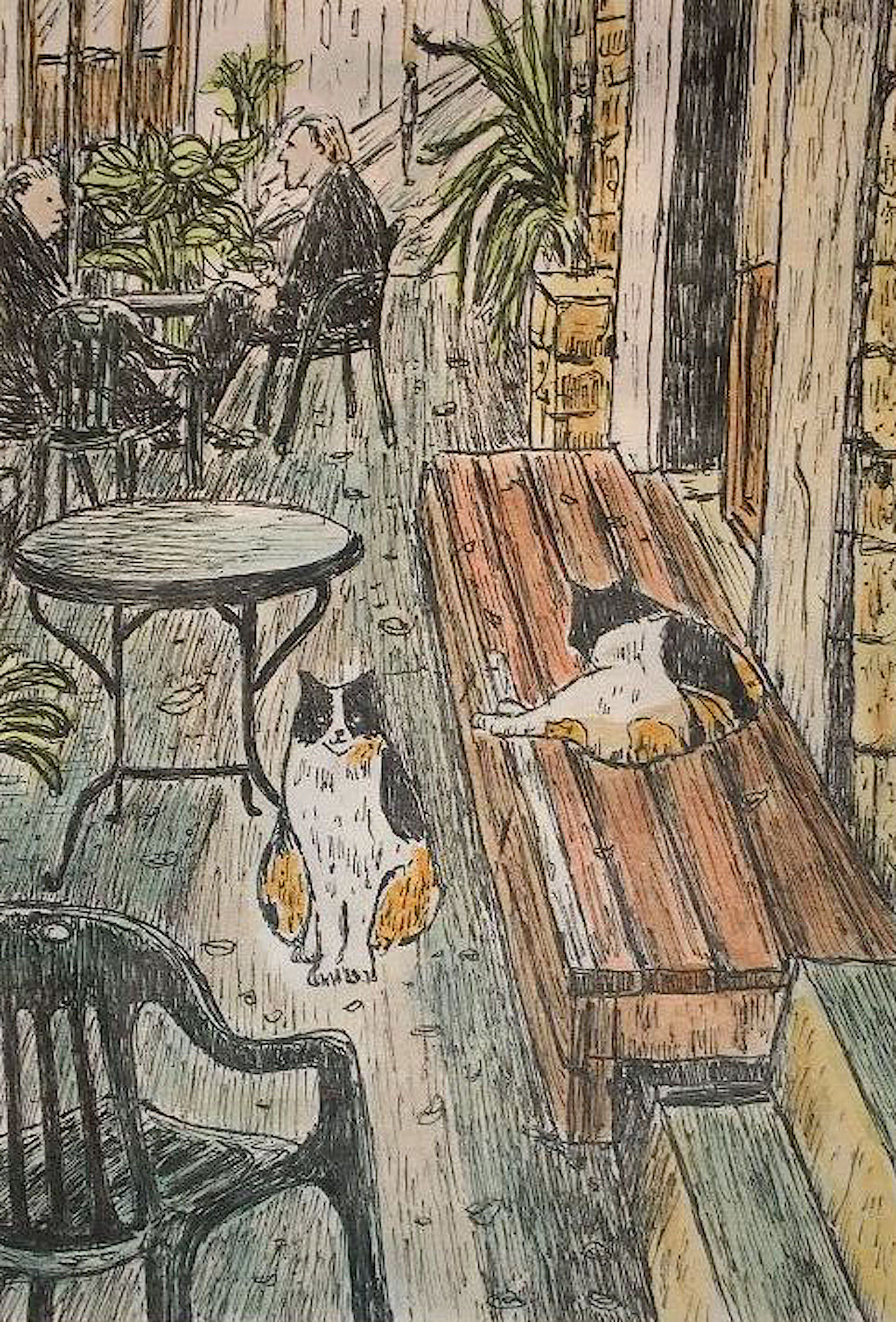 Caffè con gatti