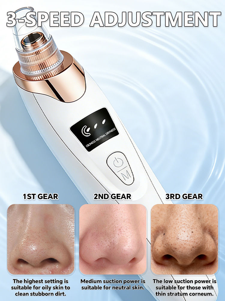 Miniatura: Blackhead Remover pimples and blackheads vacuum pores removal  facial skin clean
