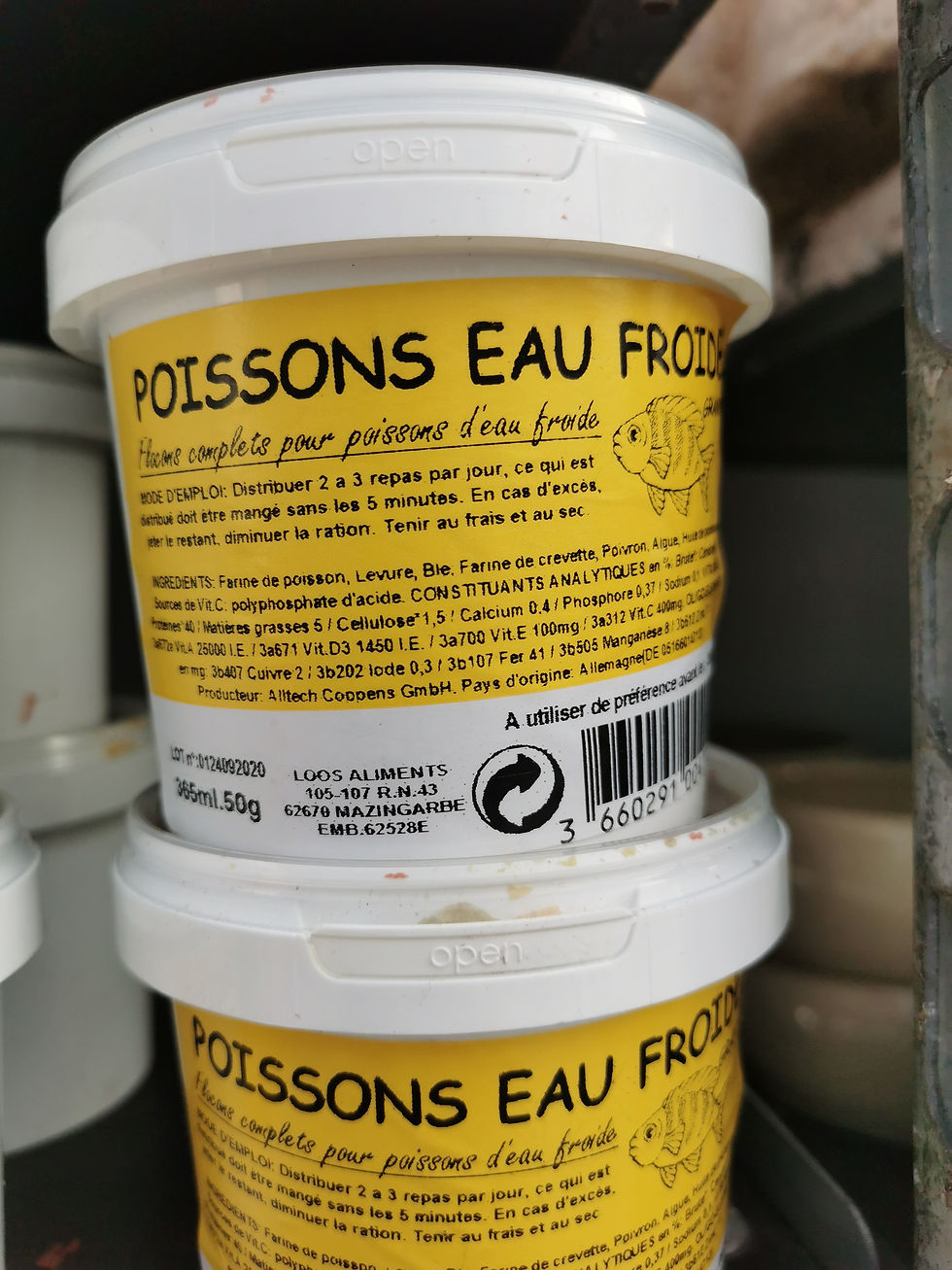 Poisson eau froide 50g