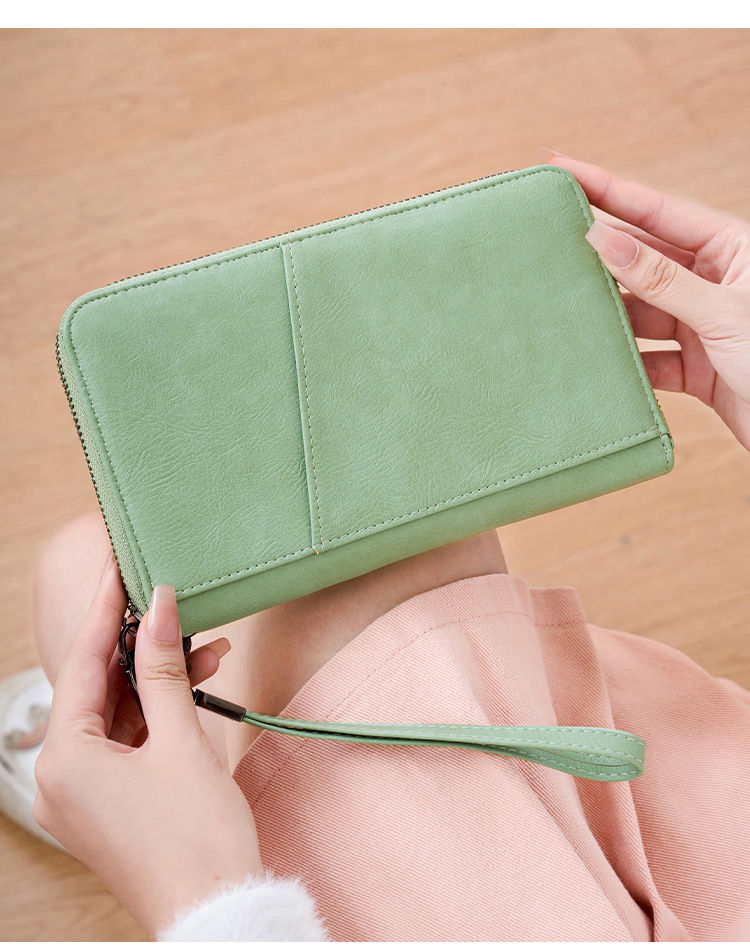 Miniatura: Cartera de viaje impermeable de PU con clip para pasaporte y protección RFID ant