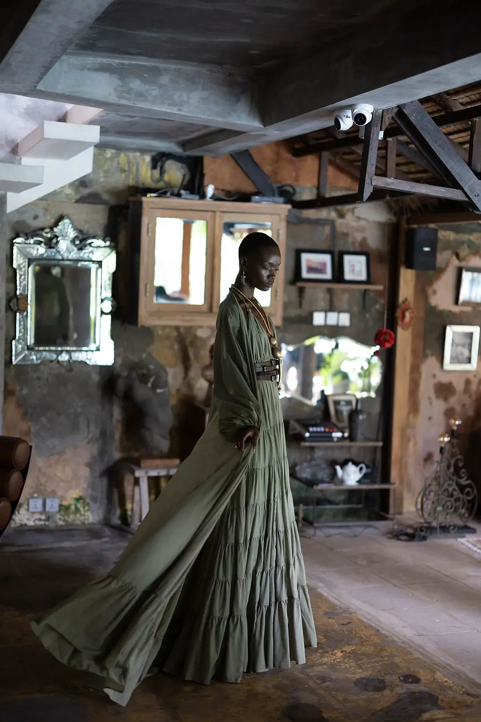 Thumbnail: Lola Dress Kaki Erika Pena