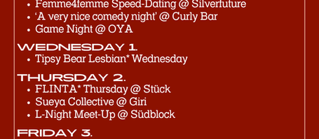 Party Dyke Bar Nights: June 29 - July 5