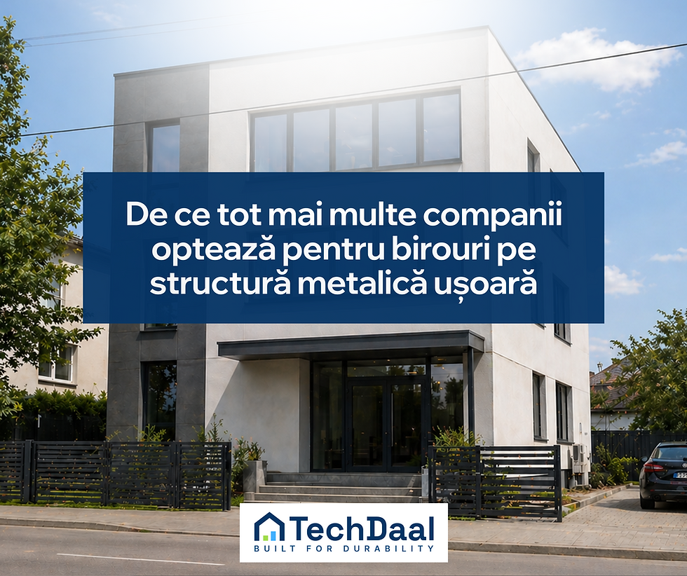 birouri pe structura metalica usoara