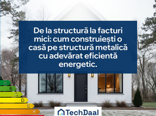 De la structură la facturi mici: cum construiești o casă pe structură metalică cu adevărat eficientă energetic