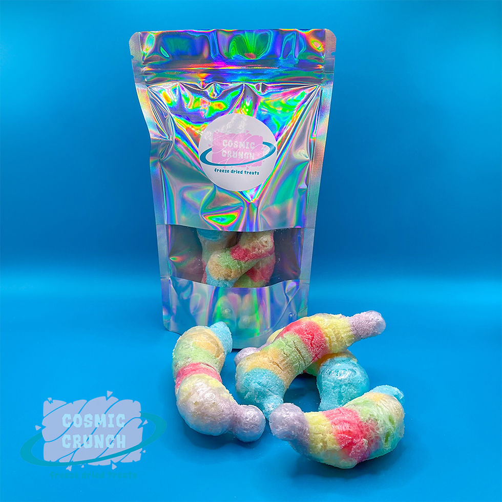 Freeze Dried Fizzy Rainbow Bottles