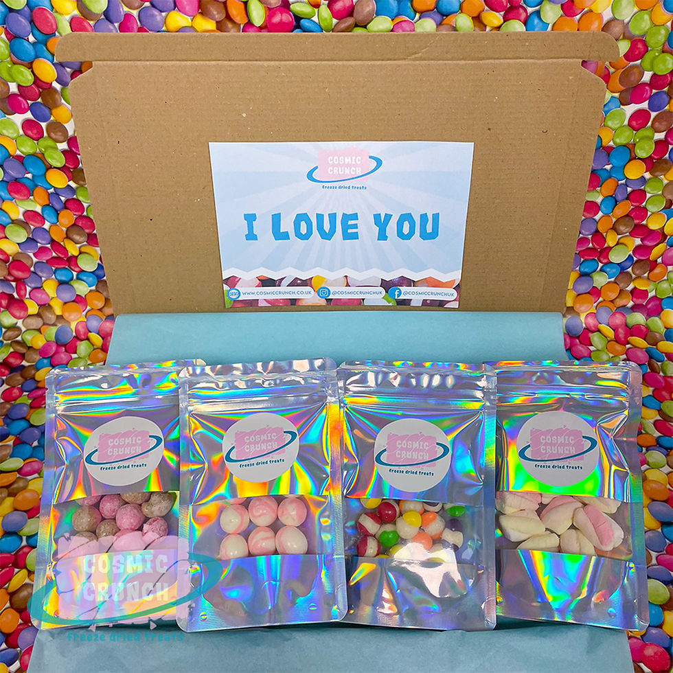 Freeze Dried Sweets Letterbox Gift Box - I Love You