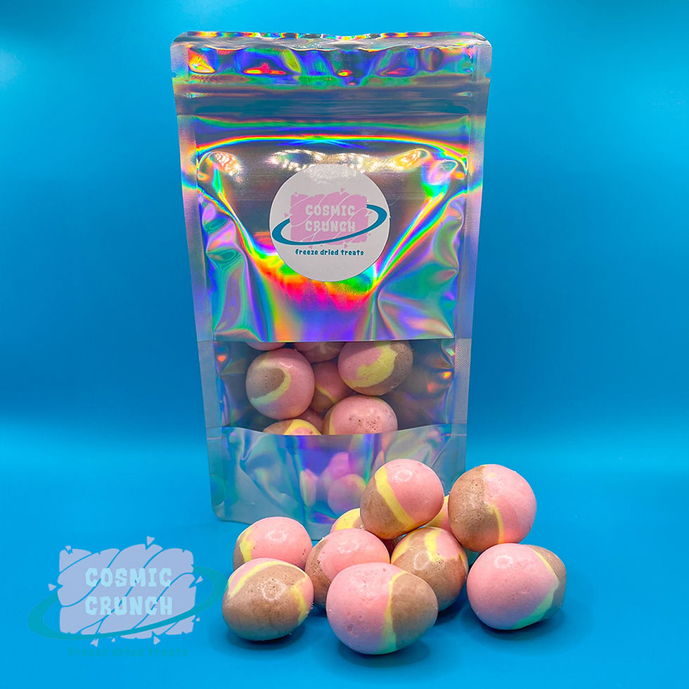 Freeze Dried Banana Split Crunchy Bites