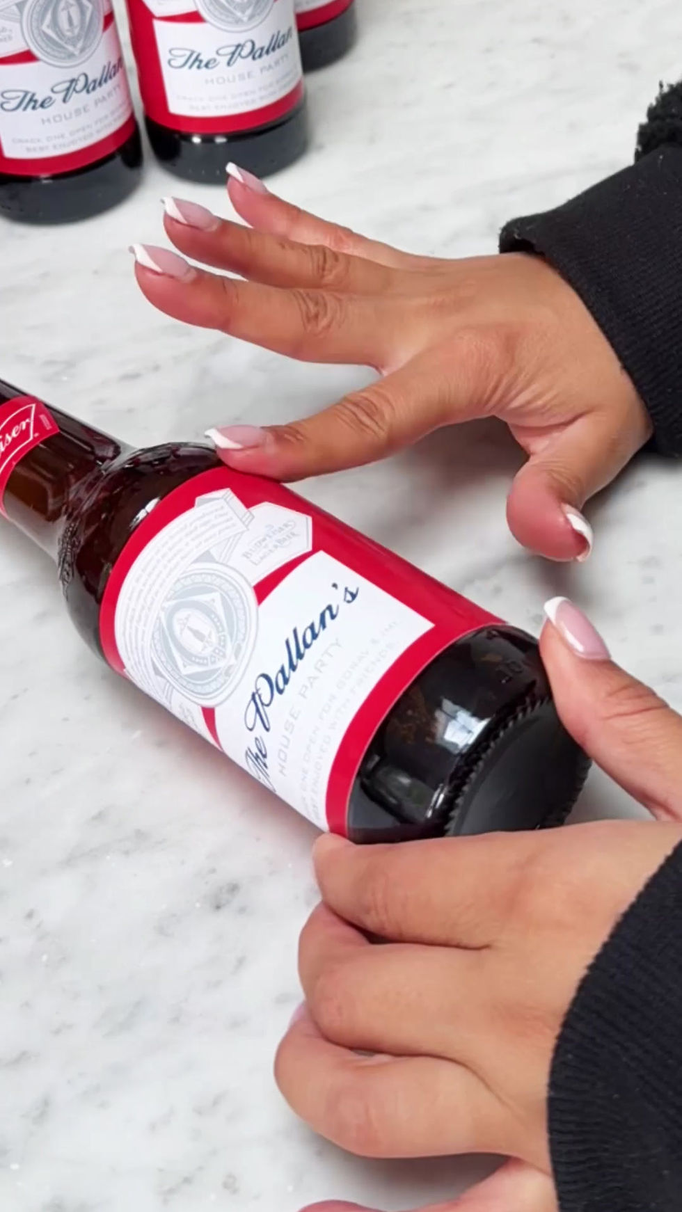 Thumbnail: Personalised Budweiser Beer Bottle Stickers