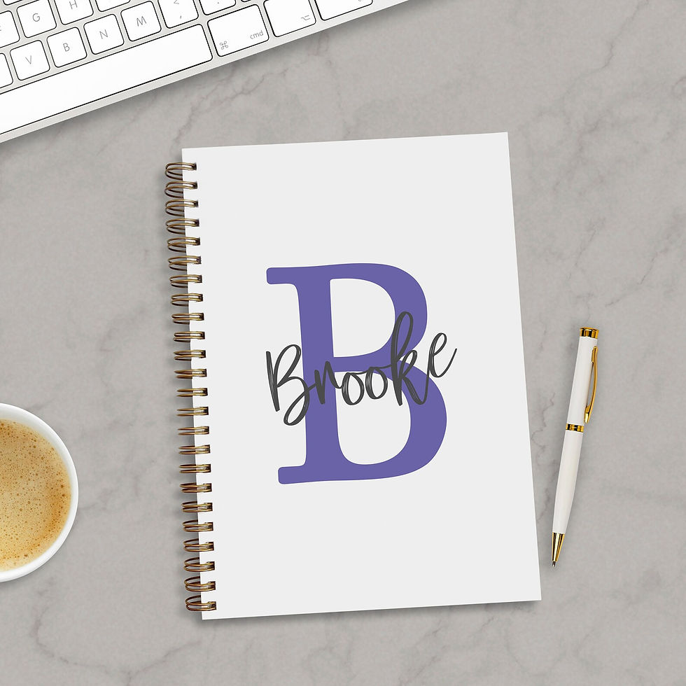 Thumbnail: Personalised Initial Name Notebook