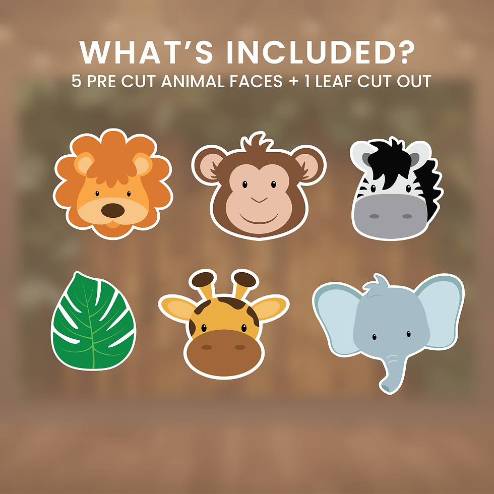 Thumbnail: Safari Animal Straw Toppers