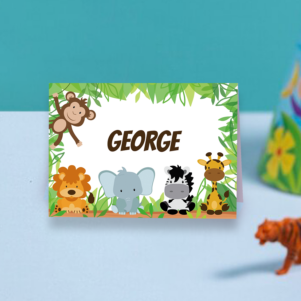 Thumbnail: Safari Animal Place Cards