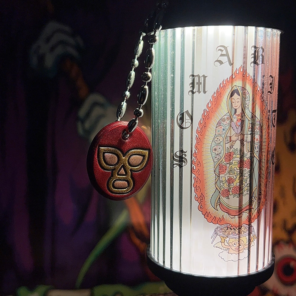 縮圖：Hellya Lit  Luchador  墨西哥摔角手吊飾