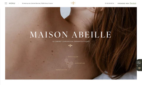 Digital Patient Menu for Maison Abeille