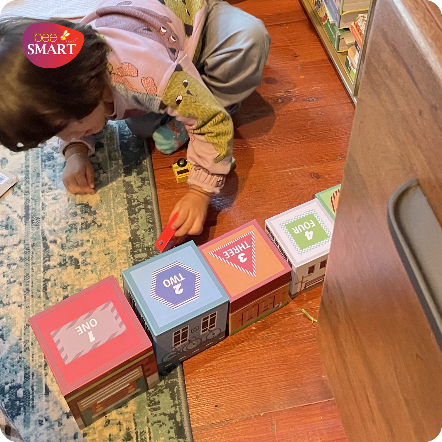 Traffic Match ‘N Stack Blocks with Wooden Vehicles The Hidden Village