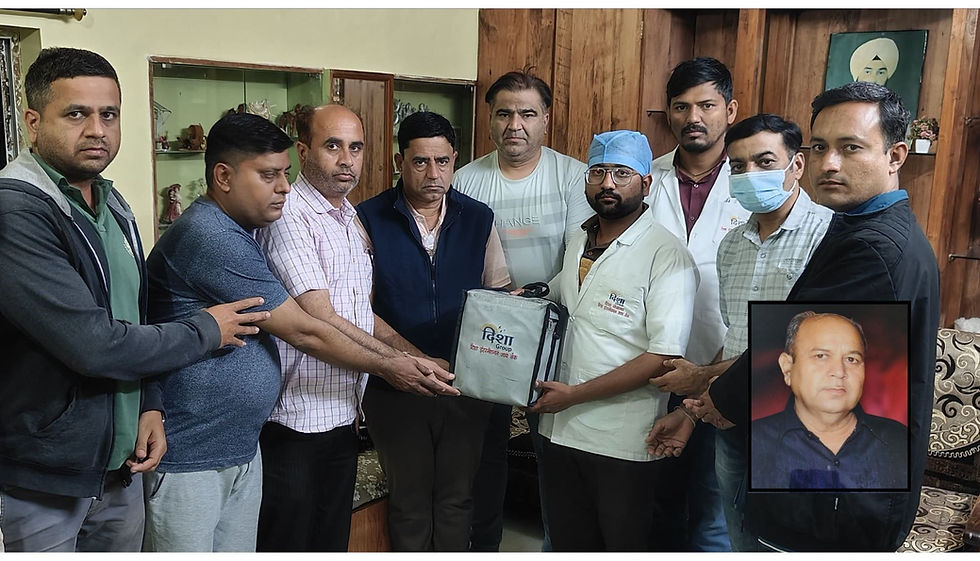 स्व. वासुदेव नारायणदास बसंतवाणी यांचे मरणोत्तर नेत्रदान: मानवतेचा दीप उजळला