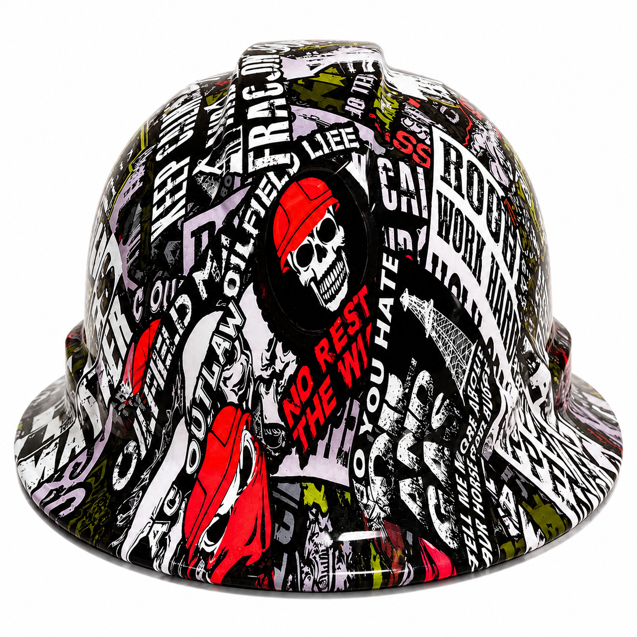 Roughneck Sticker Bomb Custom Hard Hat