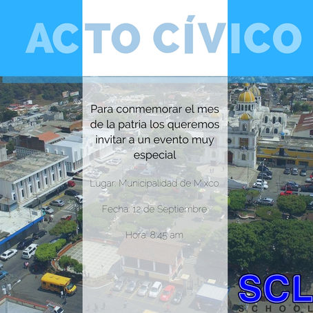 Lunes cívico municipalidad de Mixco