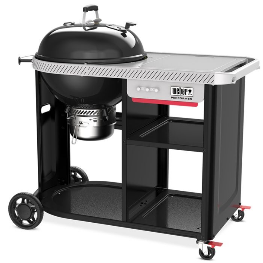 Barbecue Weber Performer noir avec chariot et plan de travail