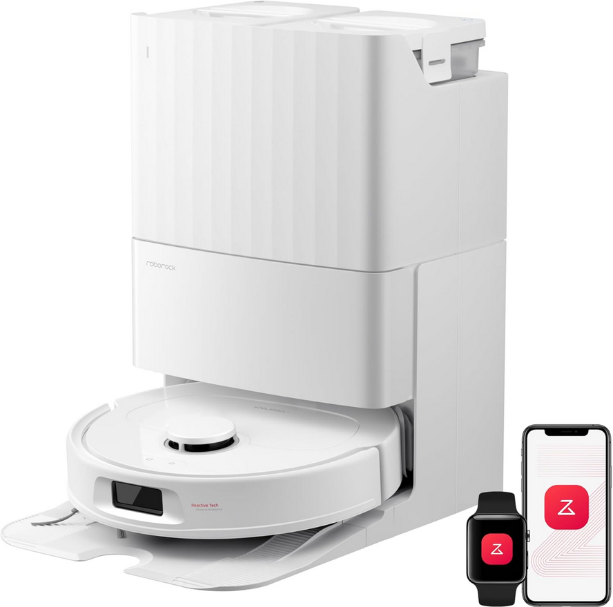 Roborock Qrevo S Pro blanc avec station et application