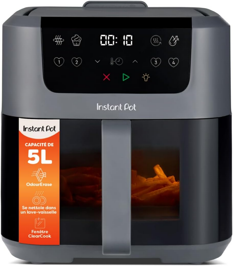 Friteuse sans huile Instant Pot 5L, frites, fenêtre ClearCook