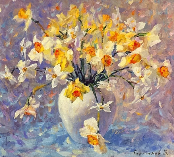 Spring Commotion oil painting by Volodymyr Tarabanov www.oil.art