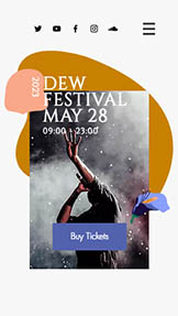 음악 카테고리 템플릿 – 특별한 하루 페스티벌