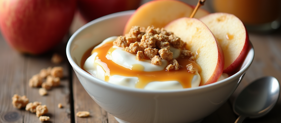 Create a Delicious Caramel Apple Yogurt Bowl for Healthy New Year Breakfast Goals