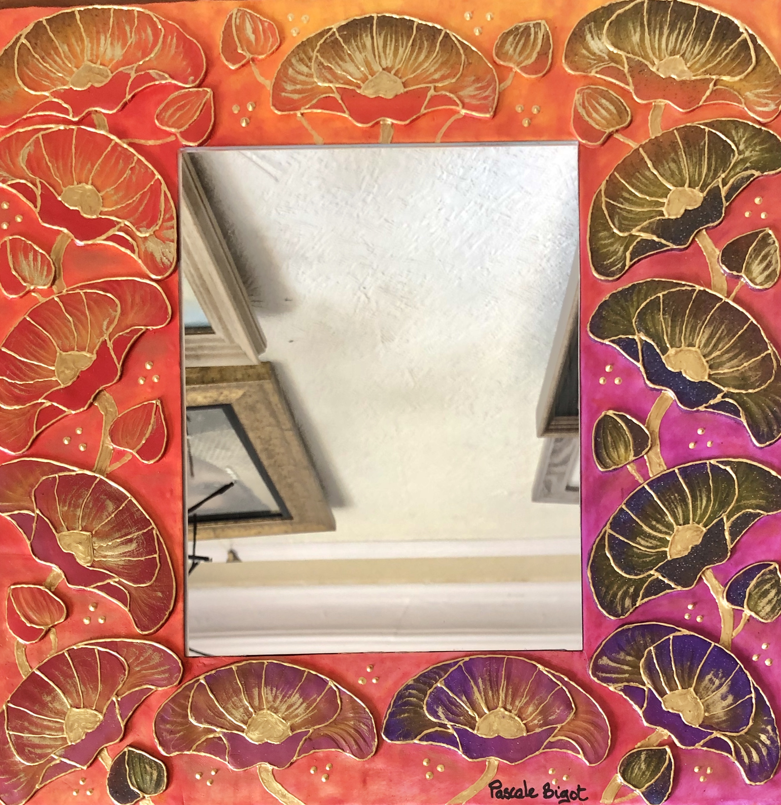 Art nouveau mirror (£125)