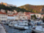 Photo of the town and marina on Hvar Island, Croatia
