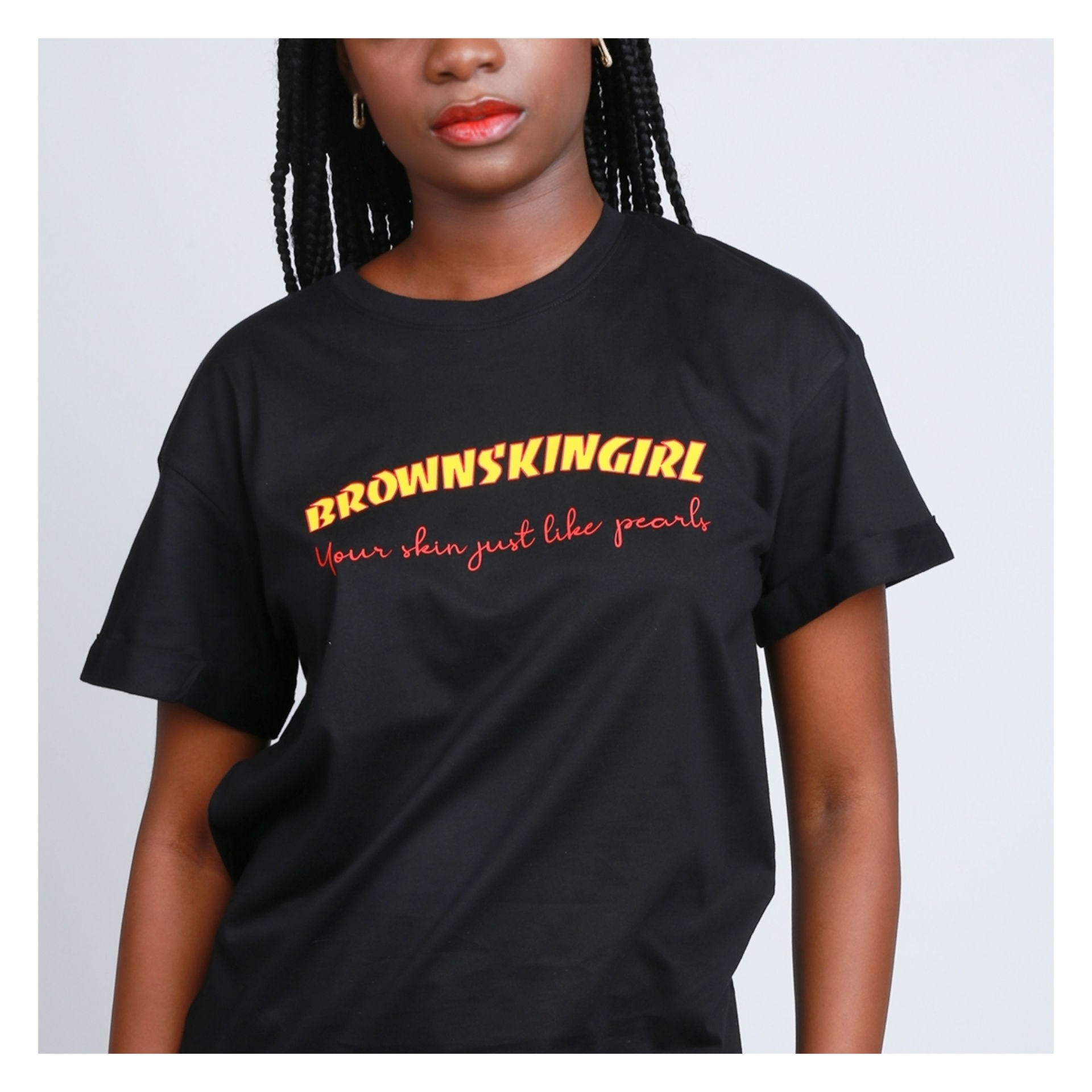 T-SHIRT BROWN SKIN GIRL