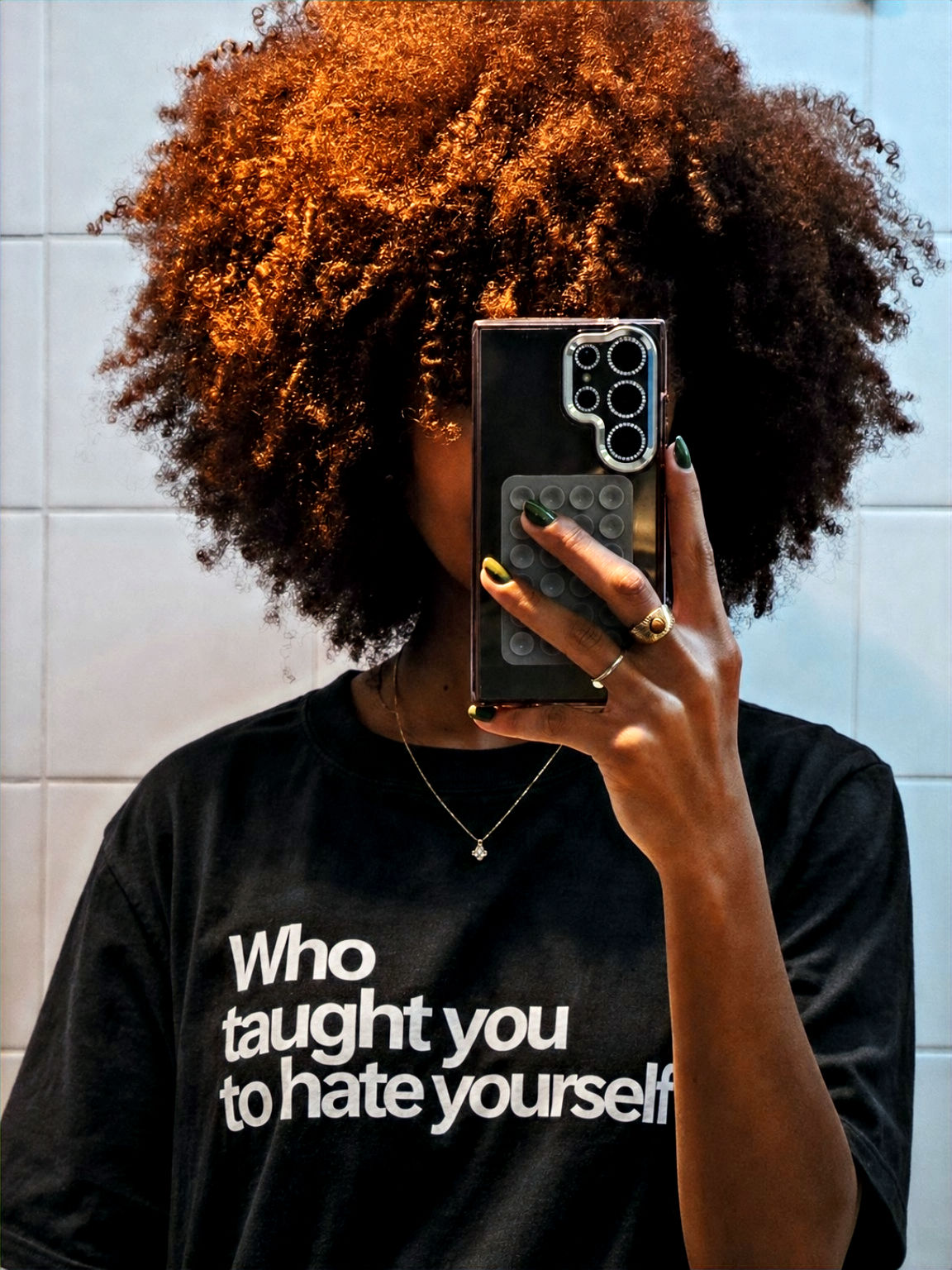 T-shirt Who taught you to hate yourself