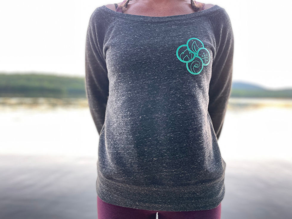 Women's Sponge Fleece Wide Neck Sweatshirt