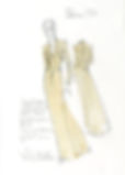 Ivory + Gold Beaded Dress