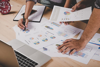 close-up-business-people-working-with-bu