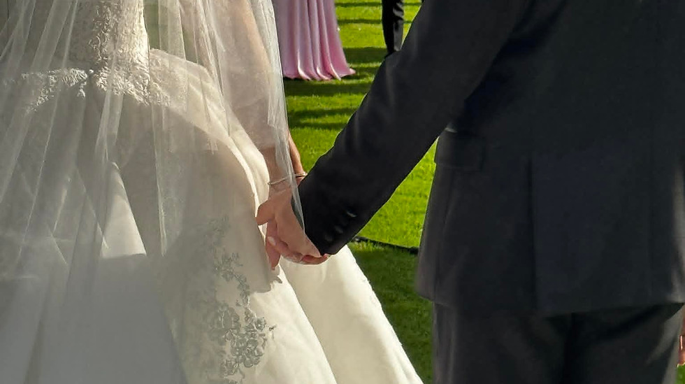 Candid just married moment captured by Melbourne wedding content creator