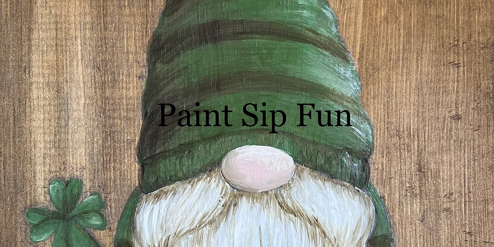 Lucky & I Gnome it on 12 x 16 Wood