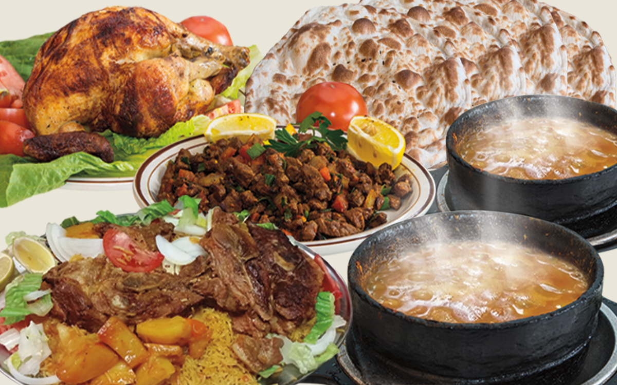 Arranged Food and Objects