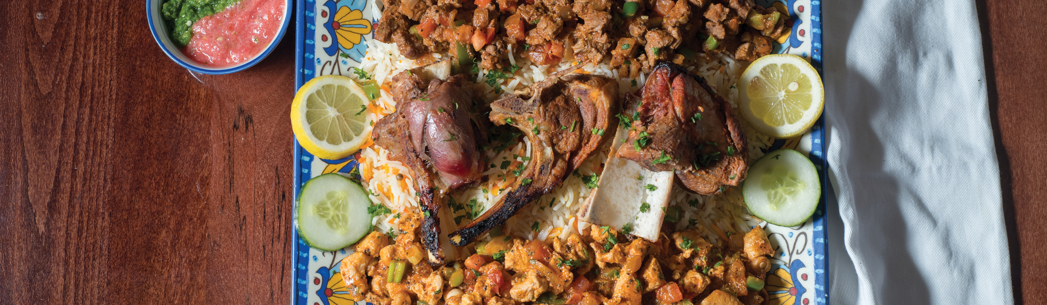 Arranged Food and Objects