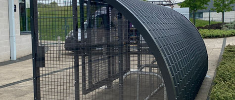 Installation of new cycle shed at South Shields School