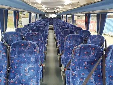 59 seat standard coach with 3 point seatbelts